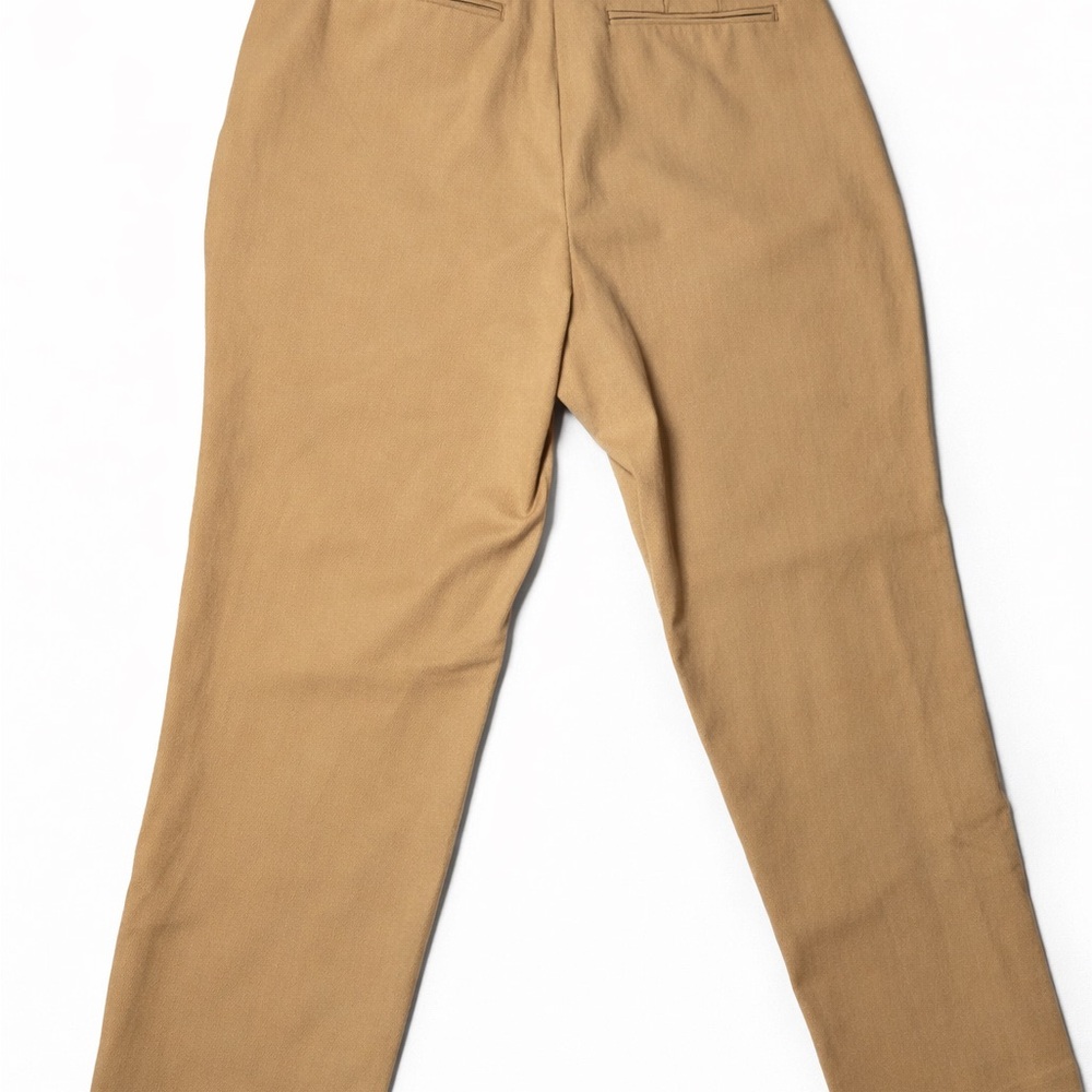 Ann Taylor Petite Curvy Fit Pants 8P | Khaki Dress Pants Straight Leg - Picture 2 of 4